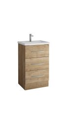 Acuario Floor Standing 3 Drawer Vanity with Basin