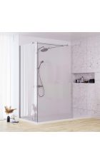 Rosery Nova Series C Wetroom Showerwall & Side Panel with Straight Stabilising Bar