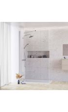 Rosery Nova Series R Wetroom Shower Wall with Angled Stabilising Bar