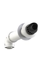 Vokera Horziontal Click Fit Flue Terminal 60/100mm