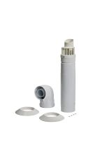 Baxi Multifit 60/100mm Horizontal Telescopic Flue Kit (White)