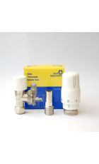 Heat Merchants Alpha TRV Radiator Valve & Lockshield