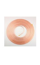 15m Coil ¼" Plain Degreased Copper Pipe