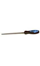 Tala 200mm (8") Three Square2nd Cut Square File with Handle