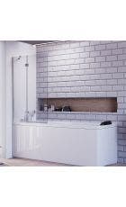 Rosery Nova 1000x1500mm Hinged Bath Screen