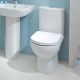 Amada Back to Wall Close Coupled Comfort Height Toilet with Soft Close Seat