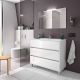 Salgar Arenys 1010mm Floor Standing 3 Drawer Vanity with Basin (Gloss White)