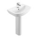 Atlas Geo 550mm 1 Taphole Basin with Full Pedestal