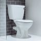 Atlas Smooth Close Coupled Toilet Pan & Seat (Lever)