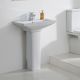 Lucy 585mm 1 Taphole Basin and Full Pedestal