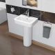 Madison 430mm 1 Taphole Basin and Full Pedestal