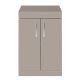 Crete 600mm Floor Standing 2 Door Vanity (Stone Grey) with Worktop