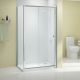 Merlyn Easy Fit Mycro 1000mm Sliding Shower Door with 800mm Side Panel