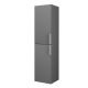 Dublin/Galway 1400mm 2 Door Tall Storage Unit with Chrome Handles (Midnight Grey)