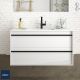Salgar Attila 1000mm Wall Hung 2 Drawer Vanity with 1 Taphole Basin (Matt White)