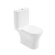 Ronda Open Back Close Coupled Rimless Toilet with Seat and Cistern