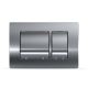 Fluidmaster T Series Square ABS Flush Plate (Matt Chrome)