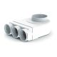 Nuaire Radial Ceiling Plenum 3x75mm 125mm Spigot