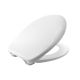 Soft Close Round Toilet Seat Cover (White)