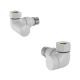 Tissino Hugo2 (Mont Blanc) Double Angled Radiator Valve (Pair)