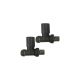 Veneto Straight Radiator Valve (Anthracite)