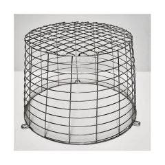 Center Round Terminal Guard 9.5" x 6.5" Stainless Steel