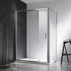 Rosery 6mm Sliding Shower Door with Side Panel