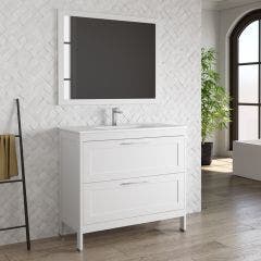 Trent 2 Drawer Floor Standing Vanity with Basin