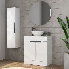Galway Floor Standing Vanity Unit with Countertop & Handles