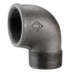 Crane Malleable Iron 152 Male and Female Elbow (Black or Galvanised)