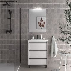 Attila Floor Standing 3 Drawer Vanity & 1 Taphole Basin