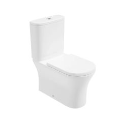 Palma Fully Shrouded Close Coupled Rimless Toilet with Seat and Cistern