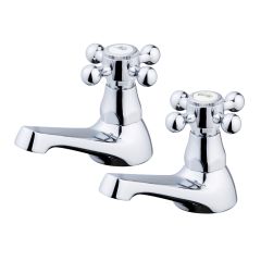 Westminister Pair Traditional Basin Taps (WRAS approved)