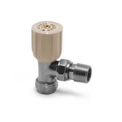 Pegler Terrier ½" x 15mm Wheelhandle Radiator Valve Angle Pattern for Copper