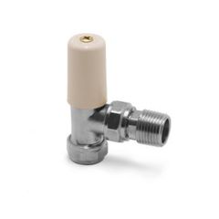 Pegler Terrier 15mm x ½" Lockshield Radiator Valve Angle Pattern for Copper
