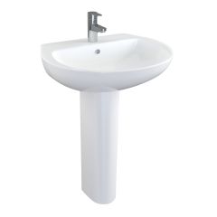 Atlas Pro Thin Lipped Wash Basin 55cm (1 Taphole)