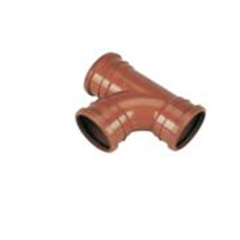 Cork Plastics 4" Triple Socket 90° Sewer Tee