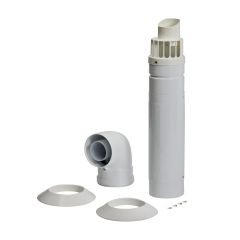 Baxi Multifit 60/100mm Horizontal Telescopic Flue Kit (White)