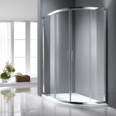 Rosery 1200 x 900mm Offset Quad Shower Door with Easy Clean Glass