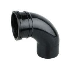 4" 90° Single Socket Soil Bend (Black)