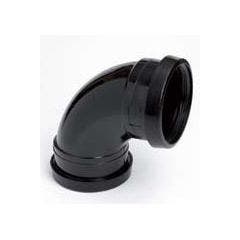 4" 90° Double Socket Soil Bend (Black)