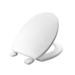Bemis 7200AR Solid White Thermoplastic Toilet Seat
