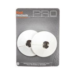 1/2" White Pipe Covers (Pack of 2)