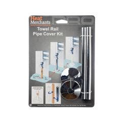 Towel Rail Pipe Cover Kit (Chrome)