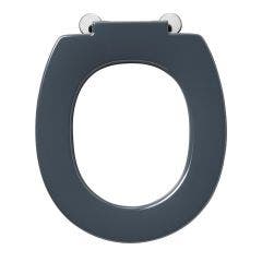 Ideal Standard Contour 21 Toilet Seat with No Cover (Grey, Standard Top Fixings)