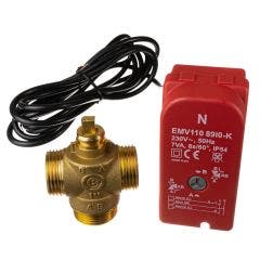 1" 3 Port Diverting Valve & Actuator