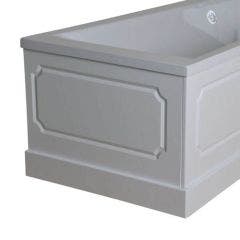 750mm End Bath Panel with Plinth (White ash effect)