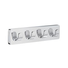 Smedbo Ice Quadruple Robe Hook (Chrome)