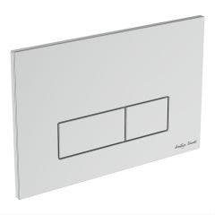 Slim Dual Flush Plate Mechanical Satin Chrome