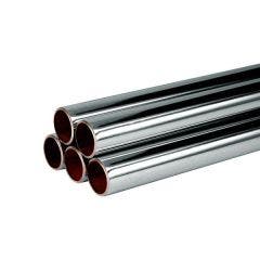 3m Length 15mm Chrome Plated Copper Pipe